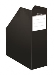Iratpapucs, karton, 90 mm, VICTORIA OFFICE, "Premium", fekete